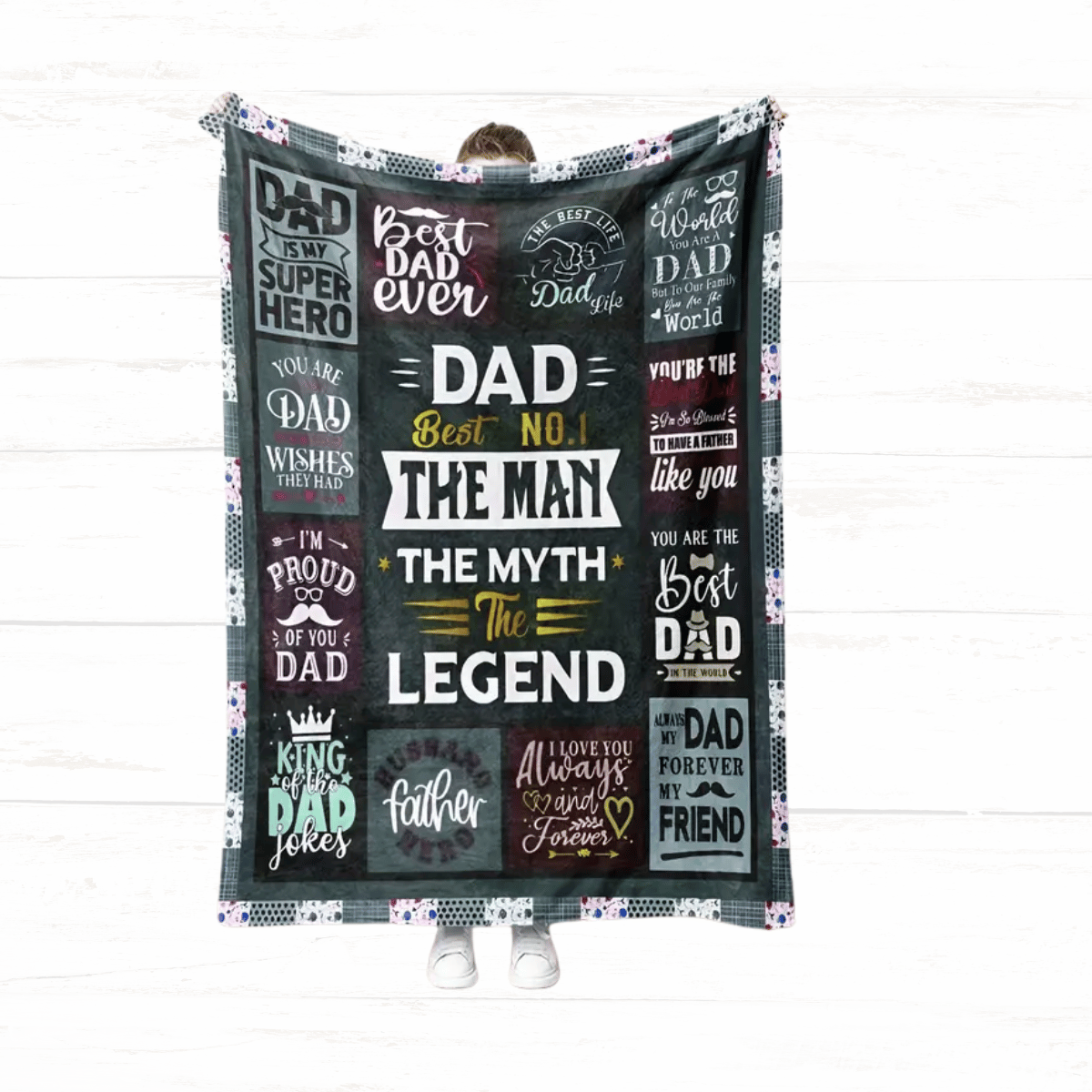 Dad: The Man. The Myth. The Legend. Blanket 70×100 cm