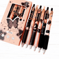 Floral & Butterfly Retractable Gel Pens – 0.5mm Medium Point Black Ink 6-Pack