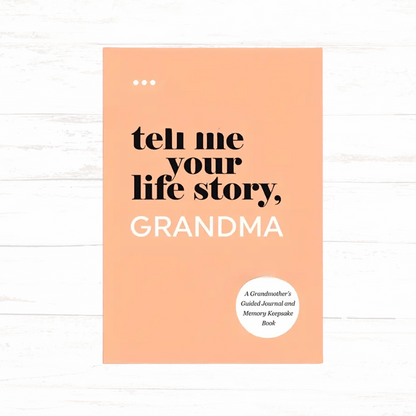 Family History Journal – Guided Life Story Collection Book for Grandma