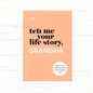Family History Journal – Guided Life Story Collection Book for Grandma