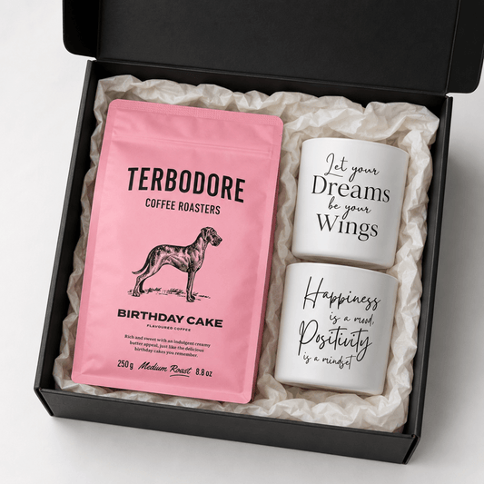 The Morning Ritual Gift Set – Birthday Cake Coffee & Inspirational Candles | Gift Set for Her