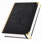 FOCUS DAY A5 Spiral Journal – 300 College-Ruled Pages Black