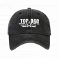 Top Dad Denim Baseball Cap Gray