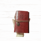 Vintage Nautical Compass Spiral Journal – Brown Faux Leather