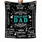 World's Best Dad Flannel Blanket 100.0 X 149.99cm